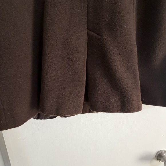 Anne Klein Chocolate Brown Pea Coat Size XL - Picture 8 of 11